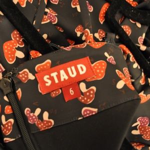 Staud Red Mushroom Dress